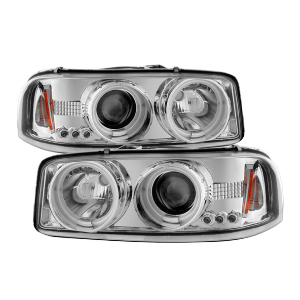 Spyder GMC Sierra 1500/2500/3500 99-06 Projector Headlights CCFL Halo LED Chrome PRO-YD-CDE00-CCFL-C