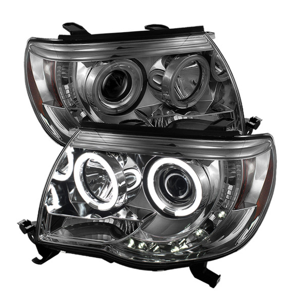 Spyder Toyota Tacoma 05-11 Projector Headlights CCFL Halo LED Smke PRO-YD-TT05-CCFL-SM