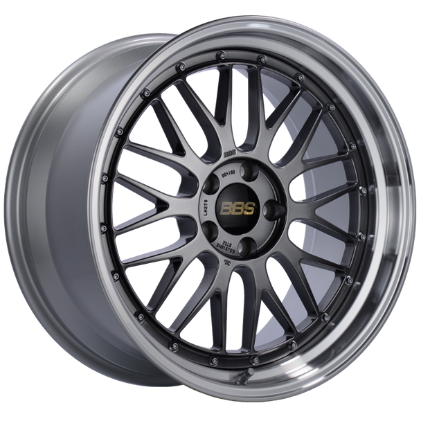 BBS LM 19x9.5 5x112 ET32 Diamond Black Center Diamond Cut Lip Wheel -82mm PFS/Clip Required