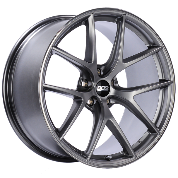 BBS CI-R 20x10 5x112 ET25 Platinum Silver Polished Rim Protector Wheel -82mm PFS/Clip Required