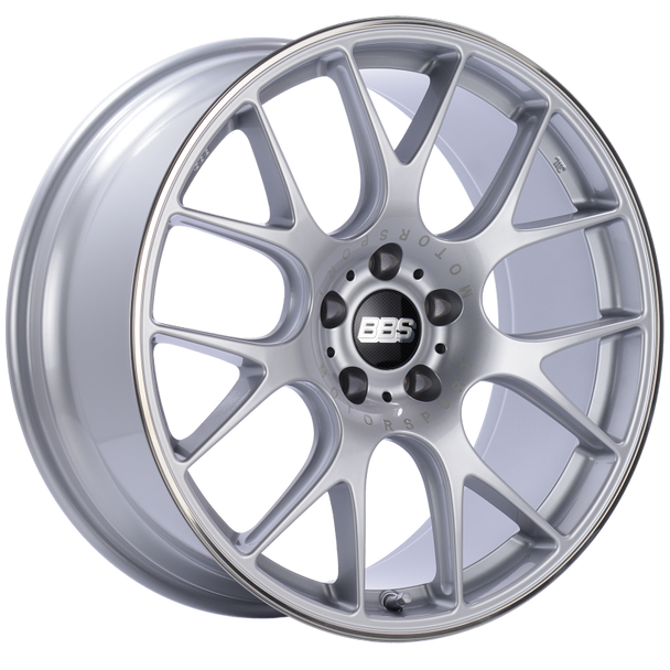 BBS CH-R 20x9 5x115 ET24 Diamond Silver Polished Rim Protector Wheel -82mm PFS/Clip Required