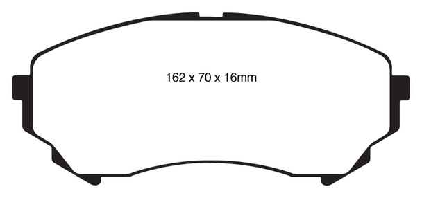 EBC 08-13 Cadillac CTS 3.6 (315mm Rear Rotors) Yellowstuff Front Brake Pads