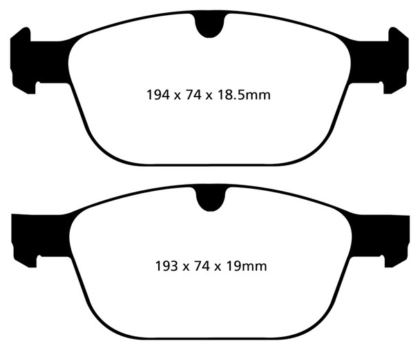 EBC 08+ Volvo XC60 3.0 Turbo Redstuff Front Brake Pads