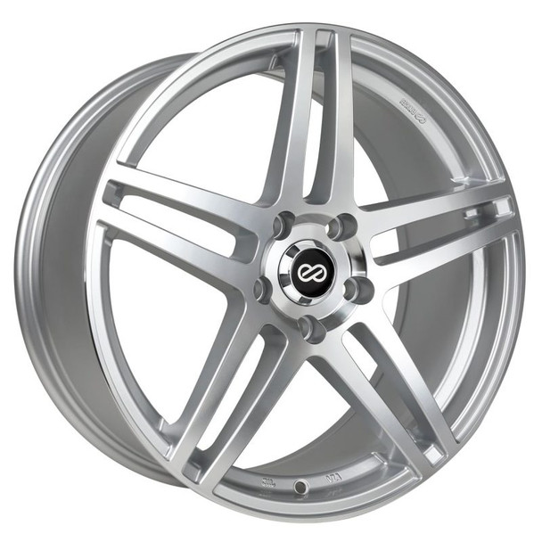 Enkei RSF5 16x7 45mm Offset 5x114.3 Bolt Pattern Silver Machined Wheel