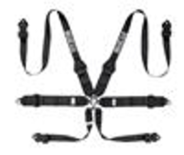 Sparco Belt 6pt 3in to 2in Hans Aluminum - Blue