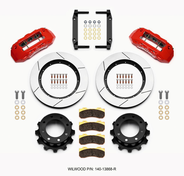 Wilwood TX6R Rear Kit 15.50in Red 2005-2012 Ford F250/F350 4WD