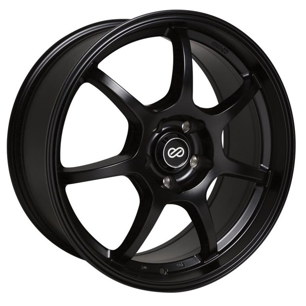 Enkei GT7 18x8 45mm Offset 5x112 Bolt Pattern 72.6 Bore Dia Matte Black Wheel