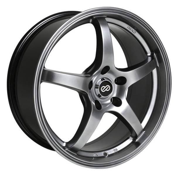 Enkei VR5 16x7 38mm Offset 5x114.3 Bolt Pattern 72.6 Bore Dia Hyper Black Wheel