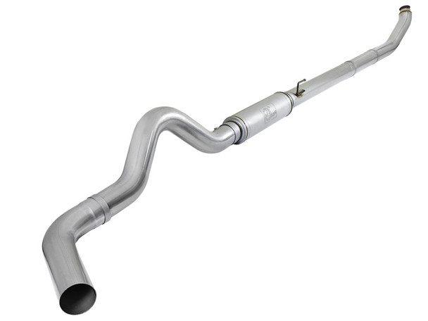 aFe Atlas Exhaust 5in Turbo-Back Aluminzed Steel 03-04 Dodge Diesel Trucks L6-5.9L (td) w/ Muffler