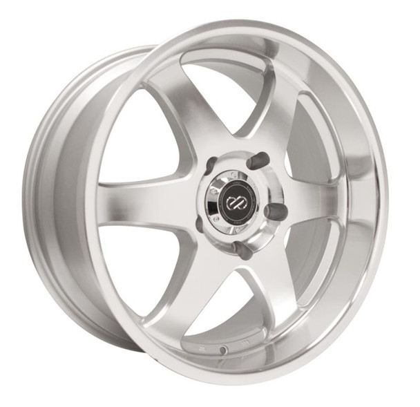 Enkei ST6 18 x 8.5 10mm Offset 6x139.7 Bolt Pattern 108.5 Bore Dia Silver Machined Wheel