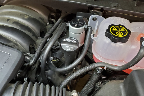 JLT 2019 Chevrolet Silverado/GMC Sierra 1500 5.3L V8 Driver Side Oil Separator 3.0 - Clear Anodized
