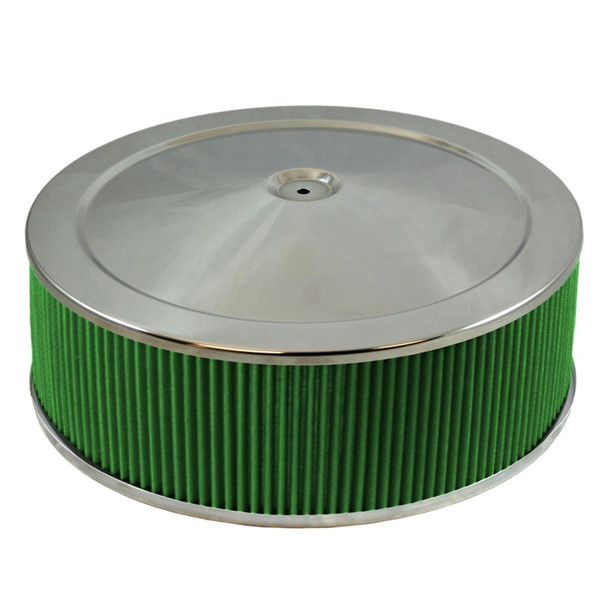 Green Filter Air Cleaner Assembly 14in x 5in Flat Plate