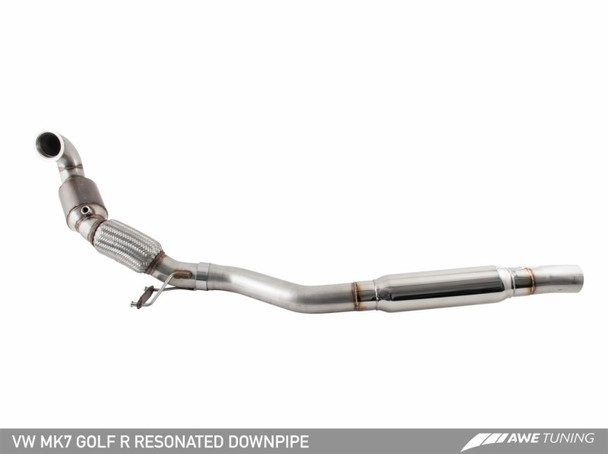 AWE Tuning Performance Downpipe - Resonated - MK7 Golf R / 8V S3