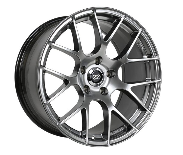 Enkei Raijin 18x8 45mm Offset 5x100 Bolt Pattern Hyper Silver Wheel