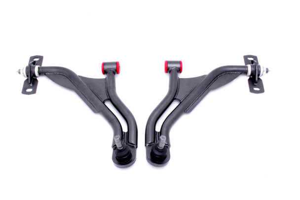 BMR 05-09 S197 Mustang Non-Adj. Lower A-Arms w/ 18mm STD Ball Joint (Poly/Delrin) - Black Hammertone