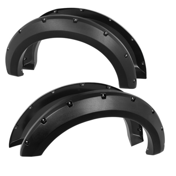 Xtune Ford F150 04-08 Bolt-On Rivet Style Fender Flares Textured FF-FF15004-TEXT