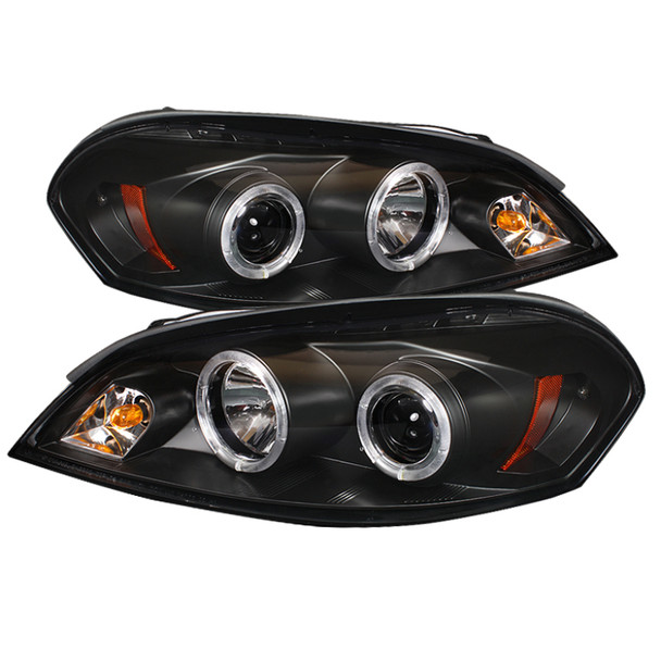 Spyder Chevy Impala 06-13 Projector Headlights LED Halo LED Blk PRO-YD-CHIP06-HL-BK