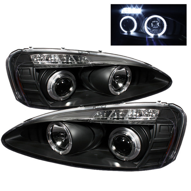Spyder Pontiac Grand Prix 04-08 Projector Headlights LED Halo LED Blk PRO-YD-PGP04-HL-BK