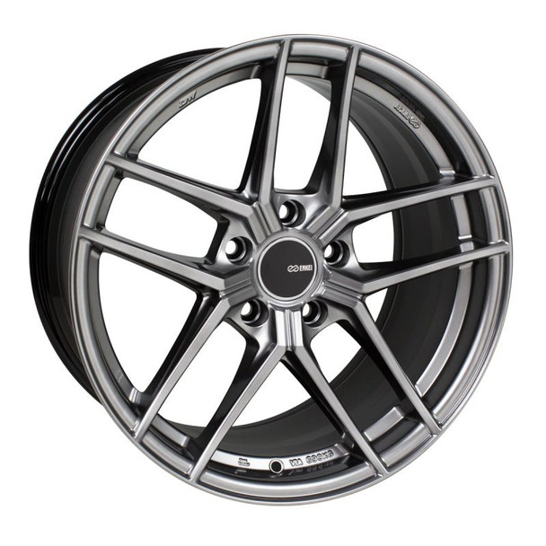 Enkei TY5 18x9.5 5x120 45mm Offset 72.6mm Bore Hyper Silver Wheel