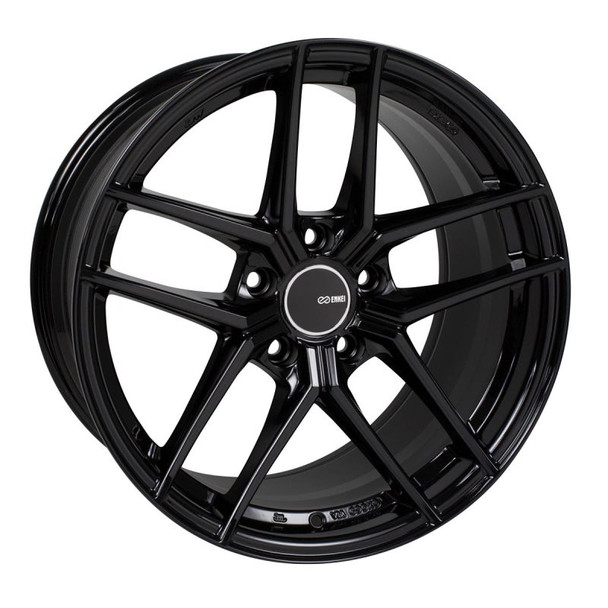 Enkei TY5 18x8.5 5x112 42mm Offset 72.6mm Bore Black Wheel