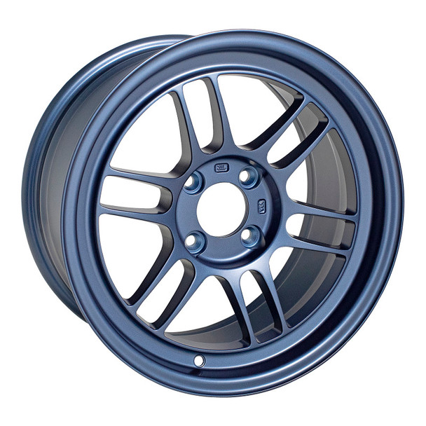 Enkei RPF1 15x8 4x100 28mm Offset 5 Hub Bore Matte Blue Wheel - 11.64Lbs