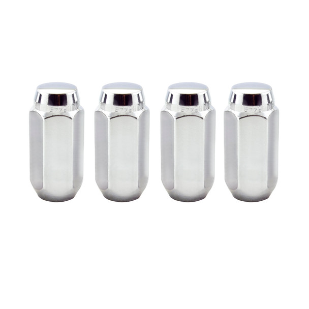 McGard Hex Lug Nut (Cone Seat) M14X1.5 / 22mm Hex / 1.945in. Length (4-Pack) - Chrome