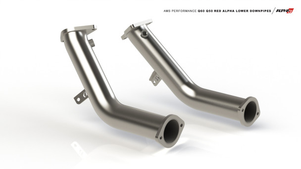 AMS Performance 2016+ Infiniti Q50 / 2017+ Infiniti Q60 Alpha Catless Lower Downpipe Kit