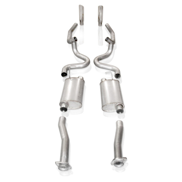 Stainless Works 1996-2004 Ford Mustang GT 2-1/2in Catback Chambered Mufflers Factory Connection