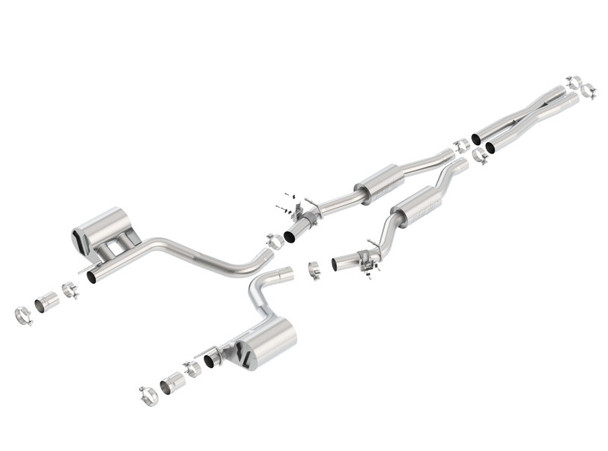 Borla 2015 Dodge Challenger SRT/392 Hemi 6.4L V8 TOURING Catback Exhaust w/ Valves Factory Bezel