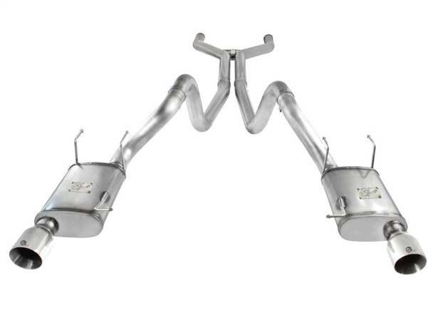 aFe MACHForce XP Cat-Back Exhaust 3in SS w/ Polished Tips 11-14 Ford Mustang GT V8 5.0L