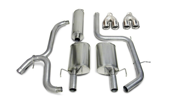 Corsa 00-05 Chevrolet Impala 3.4L V6 Polished Touring Cat-Back Exhaust