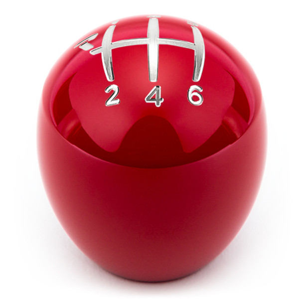 Raceseng Slammer Big Bore Shift Knob (Gate 1 Engraving) M10x1.25mm Adapter - Red Gloss