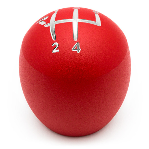 Raceseng Slammer Shift Knob (Gate 5 Engraving) Porsche 911-997 / Cayman 987 Adapter - Red Texture