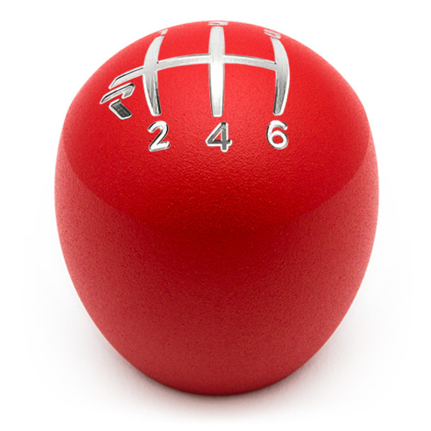 Raceseng Slammer Shift Knob / Gate 6 Engraving - Red Texture (Adapter Required)
