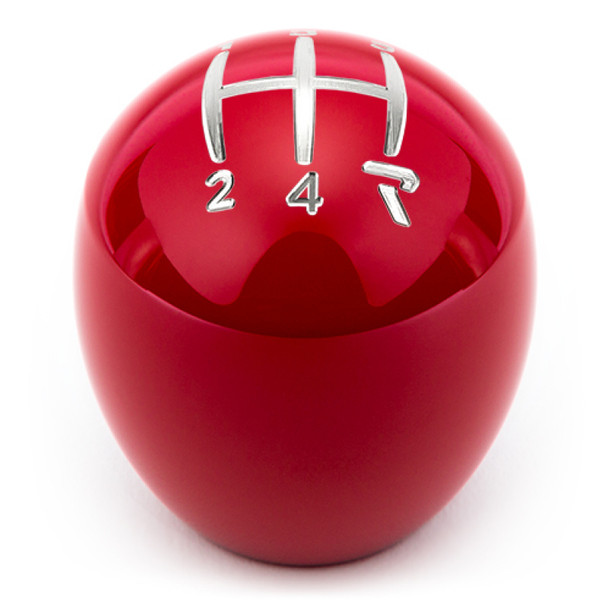 Raceseng Slammer Shift Knob (Gate 4 Engraving) M12x1.75mm Adapter - Red Gloss