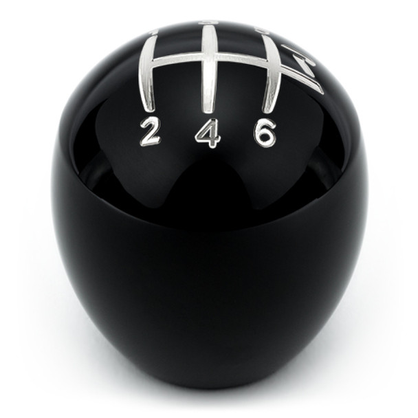 Raceseng Slammer Shift Knob (Gate 2 Engraving) Cadillac CTS-V / Corvette C6 Adapter - Black Gloss