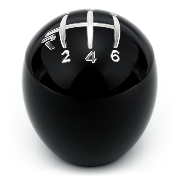 Raceseng Slammer Shift Knob / Gate 6 Engraving - Black Gloss (Adapter Required)
