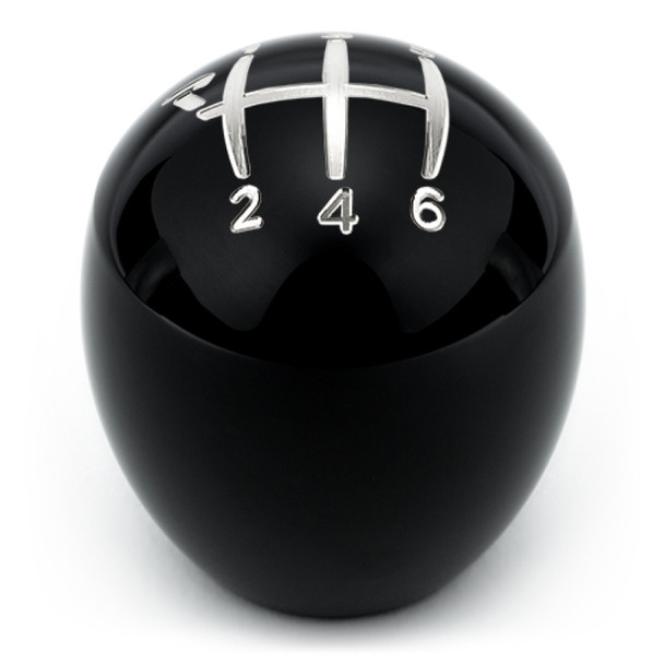 Raceseng Slammer Shift Knob (Gate 1 Engraving) Porsche 911-997 / Cayman 987 Adapter - Black Gloss