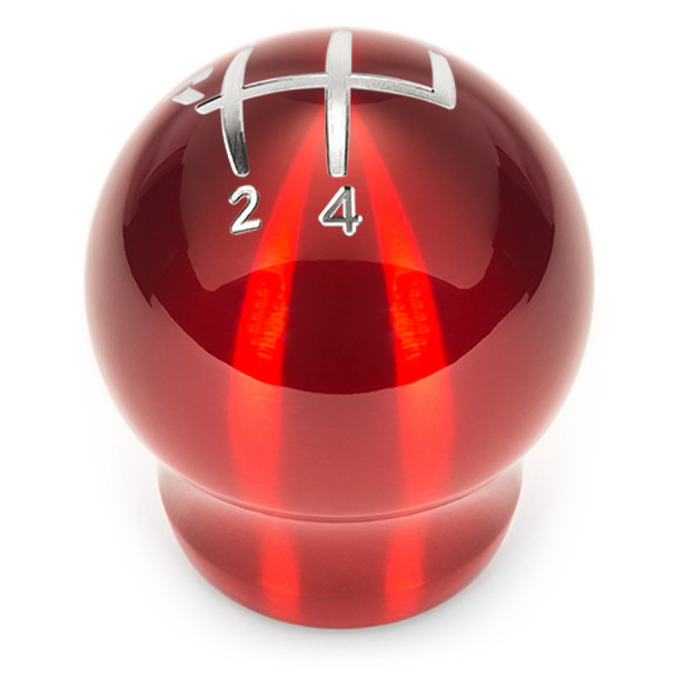 Raceseng Contour Shift Knob / Gate 5 Engraving - Red Translucent (Adapter Required)