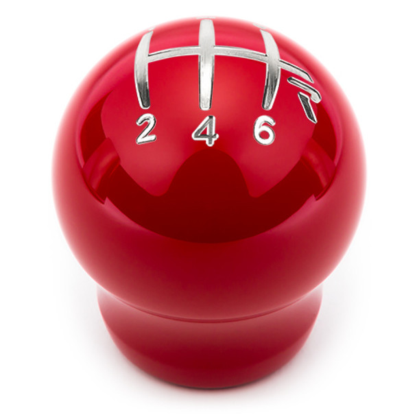 Raceseng Contour Shift Knob (Gate 3 Engraving) M10x1.5mm Adapter - Red Gloss