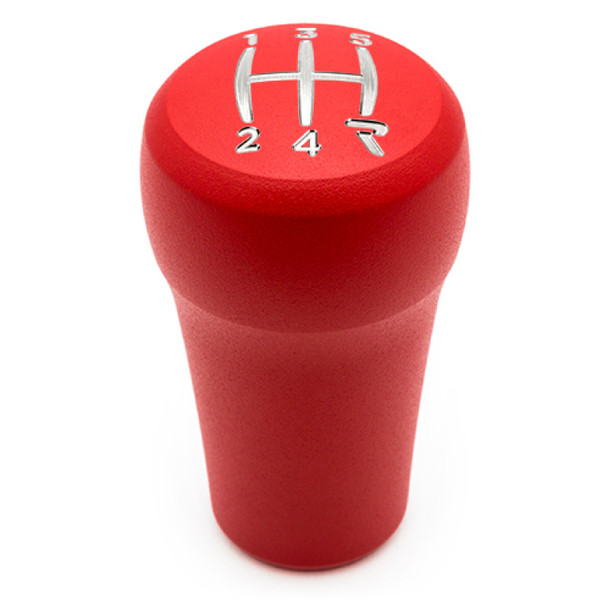 Raceseng Rondure Shift Knob (Gate 4 Engraving) M10x1.25mm Adapter - Red Texture