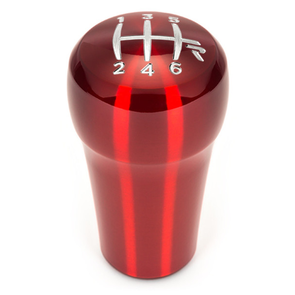 Raceseng Rondure Shift Knob / Gate 3 Engraving - Red Translucent (Adapter Required)