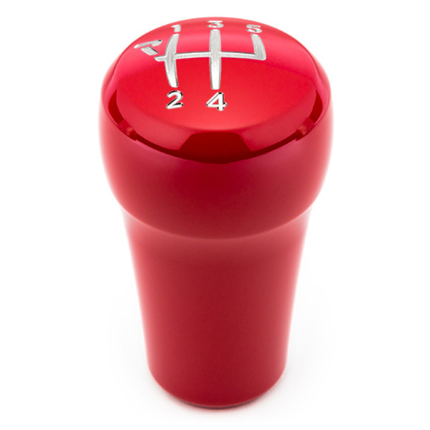 Raceseng Rondure Shift Knob (Gate 5 Engraving) BMW Adapter - Red Gloss