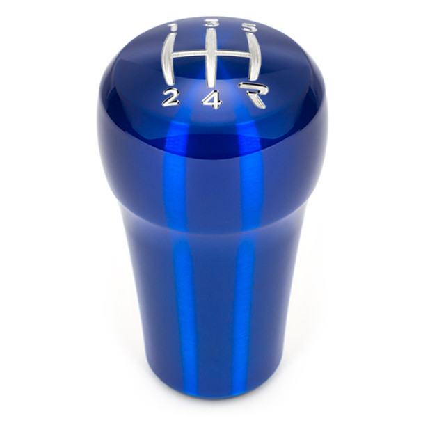 Raceseng Rondure Shift Knob (Gate 4 Engraving) Fiat 500T / Abarth Adapter - Blue Translucent