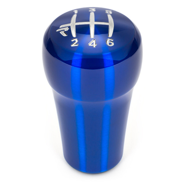 Raceseng Rondure Shift Knob / Gate 6 Engraving - Blue Translucent (Adapter Required)