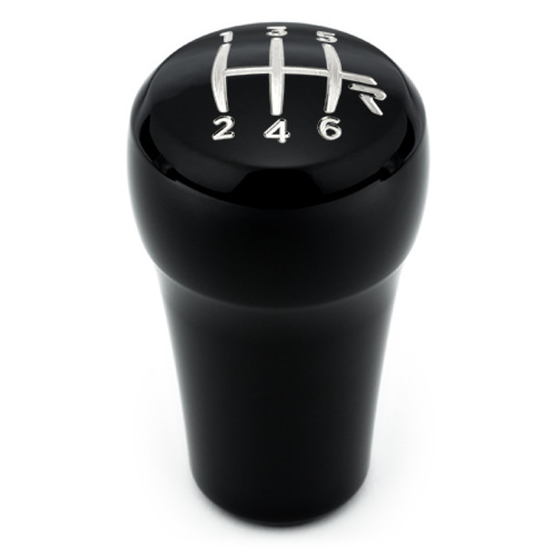 Raceseng Rondure Shift Knob (Gate 3 Engraving) M12x1.25mm Adapter - Black Gloss