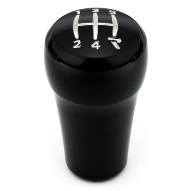 Raceseng Rondure Shift Knob (Gate 4 Engraving) M12x1.25mm Adapter - Black Gloss