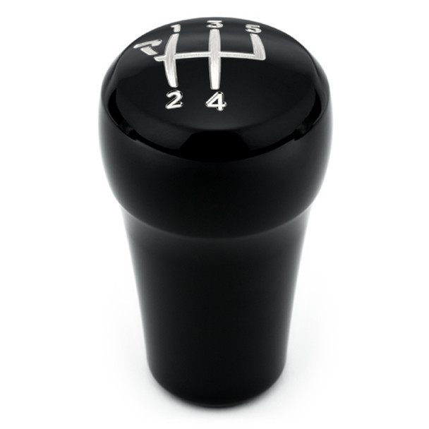 Raceseng Rondure Shift Knob (Gate 5 Engraving) M12x1.5mm Adapter - Black Gloss