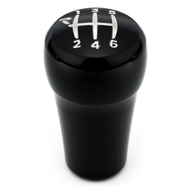 Raceseng Rondure Shift Knob (Gate 1 Engraving) M12x1.5mm Adapter - Black Gloss