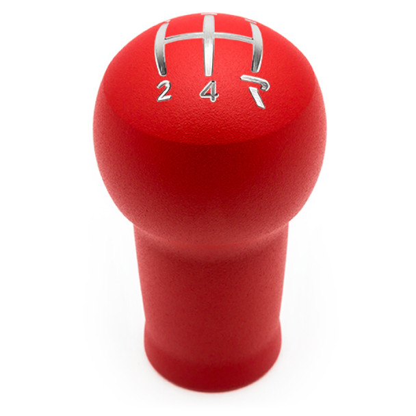 Raceseng Prolix Shift Knob (Gate 4 Engraving) Fiat 500T / Abarth Adapter - Red Texture